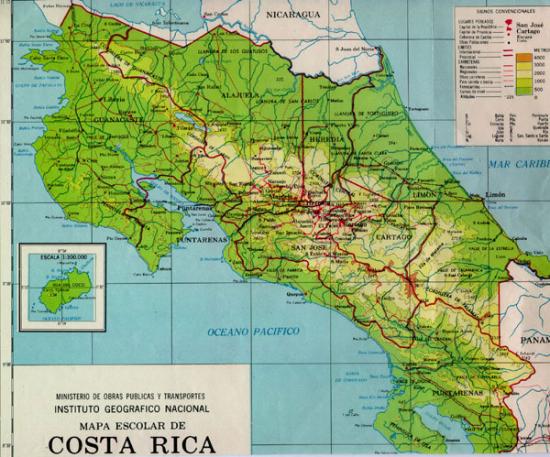 Costa Rica Map